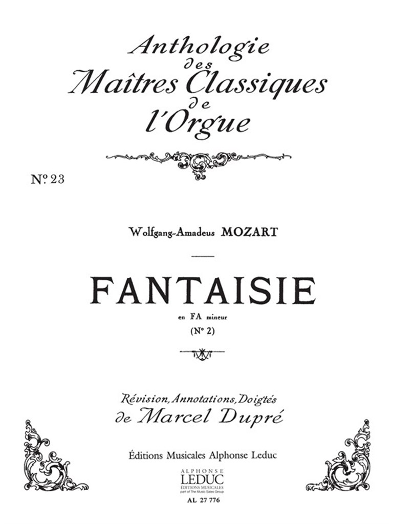 Fantaisie En Fa Mineur N02